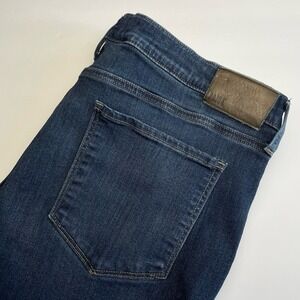 Paige Federal Jeans Men's‎ 38 (38x33) Slim Straight Stretch Dark Wash Denim Blue